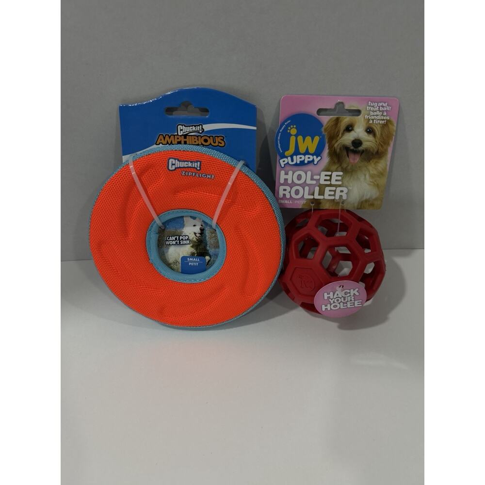 Lot Of 2 Dog Toys - Hol-ee Roller & Chuck it! Zipflight
